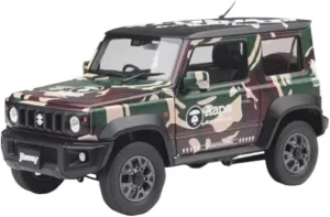 1 18 for Suzuki Jimny AAPE Limited Edition Alloy Miniature Car Model Simulation Classic Souvenir Motor Vehicles Toys