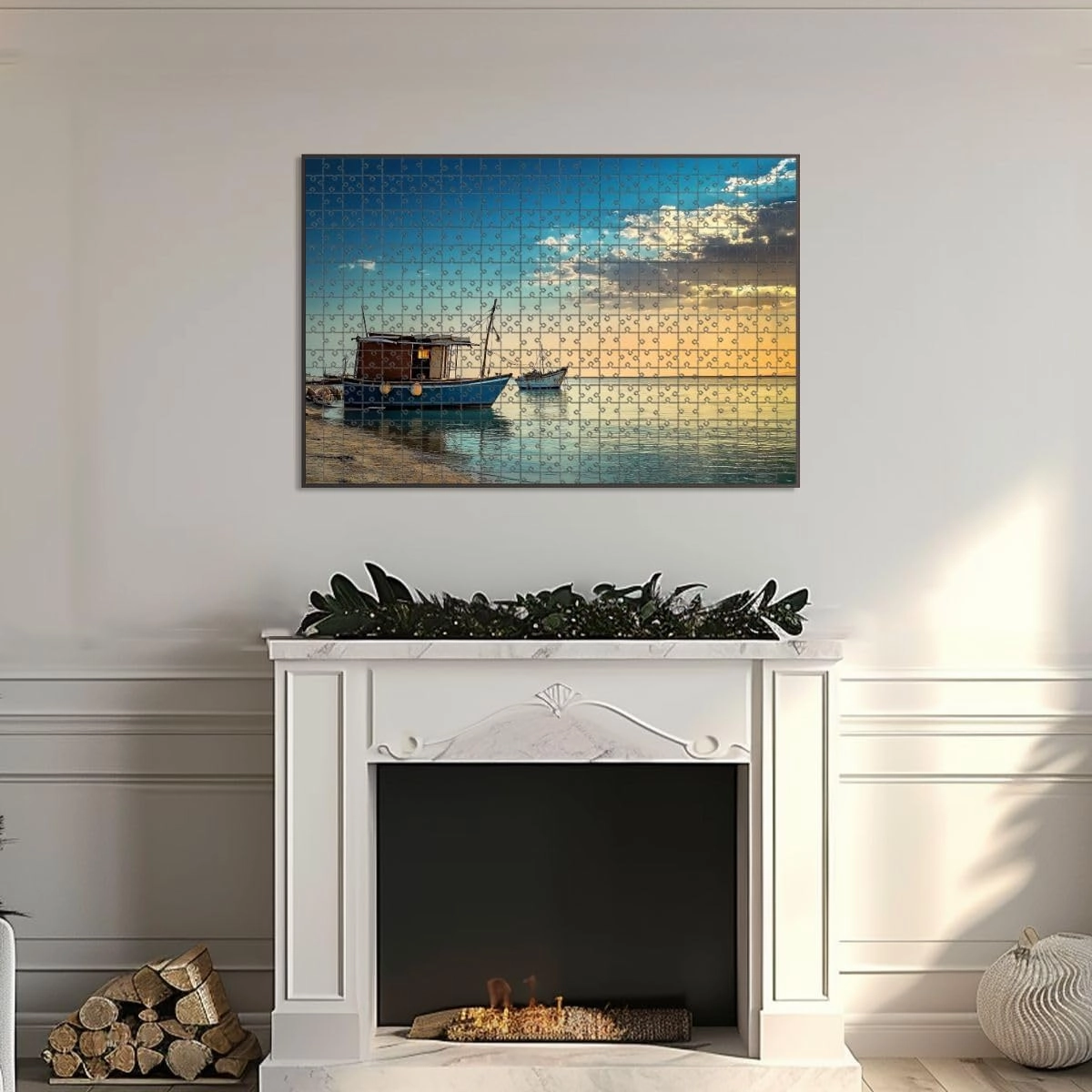 1000 Piece Jigsaw Puzzle Game, Colorful Wonderful Morning View Dammam sea Side Large Puzzle Artwork for Adults Teens Challenging Puzzle Game Nights Toy Gift