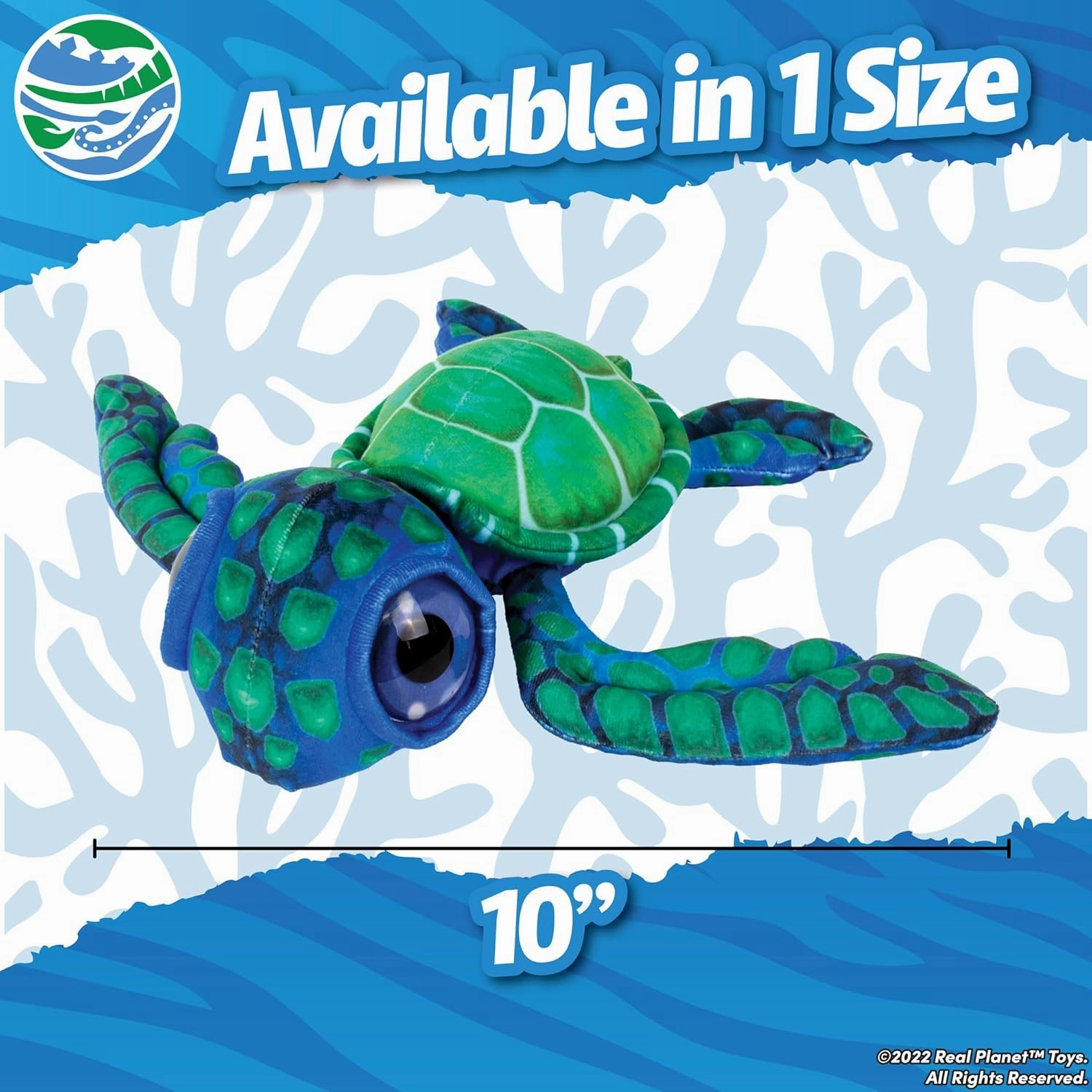 10" Big Eye Turtle Stuffed Animal - Turtle Plush Stuffed Animals, Mini Plushie for Kids Toys, Soft Turtle Shell Toy, Sea Animal Gifts(Purple) (Green)