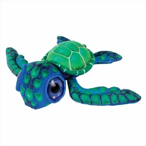 10" Big Eye Turtle Stuffed Animal - Turtle Plush Stuffed Animals, Mini Plushie for Kids Toys, Soft Turtle Shell Toy, Sea Animal Gifts(Purple) (Green)