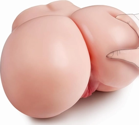 11LB Realistic Male Masturbator with Virgin Vagina and Anal, Life-Sized Pussy Ass Masturbator Sex Toys for Men Masturbation, Realistic Stroker with 2 Hole for Man Orgasm (Flesh)