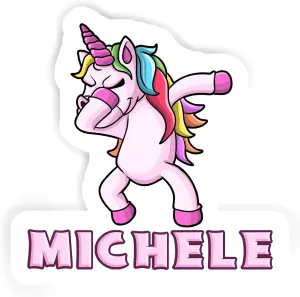 12 Stickers Michele Unicorn (2pcs 5.5inch, 4pcs 2.50inch, 6pcs 1.8inch)