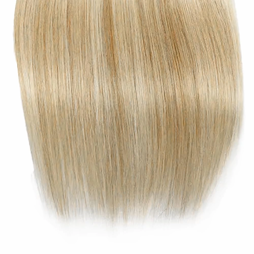 12 14 16 Inch Ombre Straight Bundles Human Hair P27/613 Highlight Honey Blonde and Light Blonde Piano Color Mix Bundles Double Weft Brazilian Human Hair Extensions Silky and Soft for Women