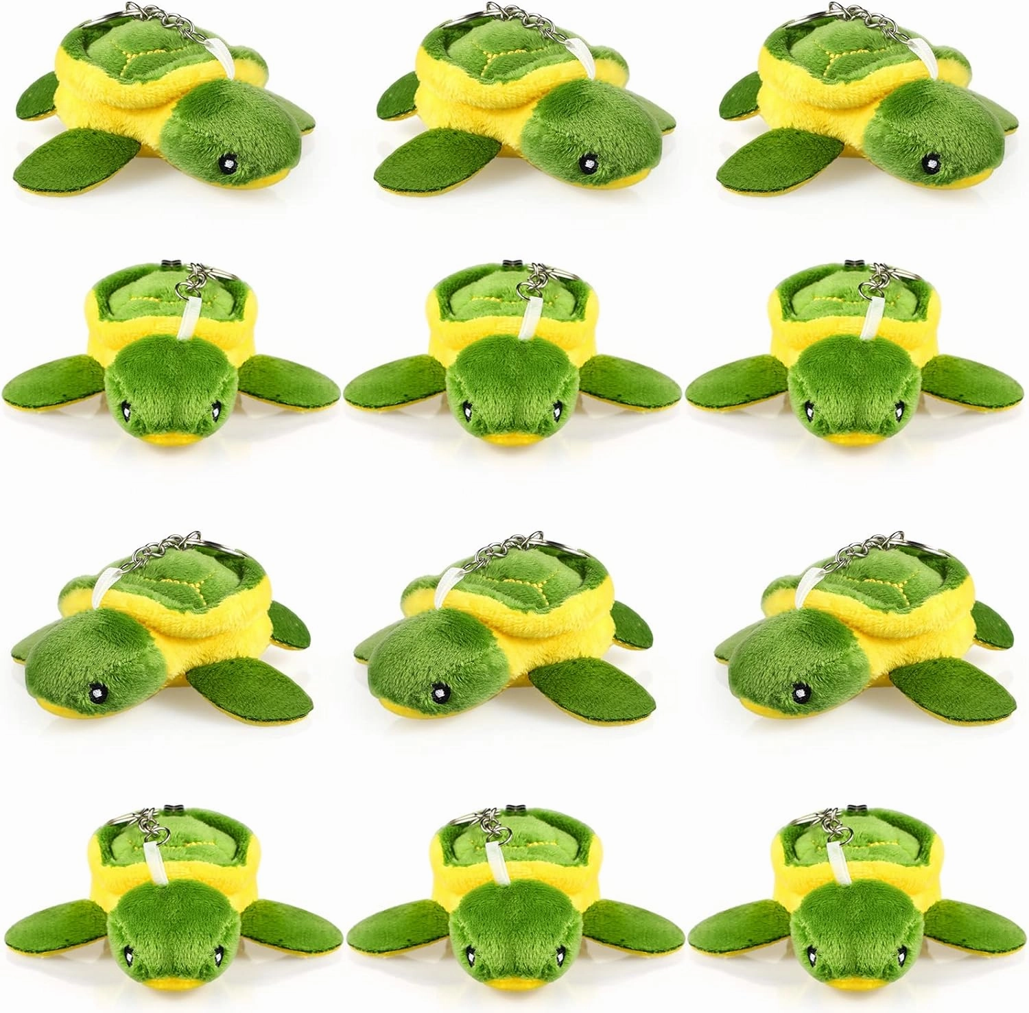 12 Pieces Plush Stuffed Ocean Animals, Mini Soft Stuffed Sea Animals Bulk Sea Creatures Toys for Kids(Small Turtle Style,3.2 Inch)
