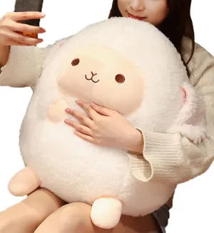 16 Inch Plush Sheep Stuffed Animal Sheep Hugging Pillow Cuddly Lamb Pillow Plushies Toy Lamb Huggable Anime Gifts for Kids and Lovers in Birthday, Valentines, Christmas, Thanksgiving Day...