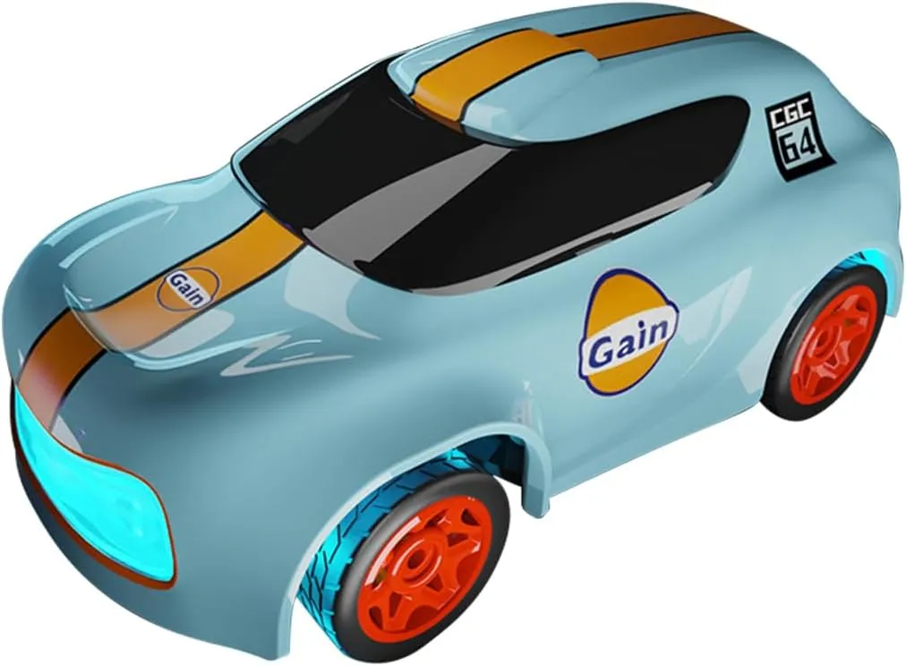 1:64 Mini RC Drift Car, 2.4GHz 4WD Rechargeable High Speed Remote Control Racing Vehicle for Adults, Full-Proportional Desktop RC Cars (RTR/Blue)