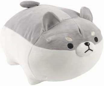 16" Shiba Inu Plush Corgi Plush Stuffed Animal Kawaii Plush Soft Pillow Doll Dog, Dog Plush Toy Gifts for Family, Friends, Kids (Grey) (Shiba Inu)