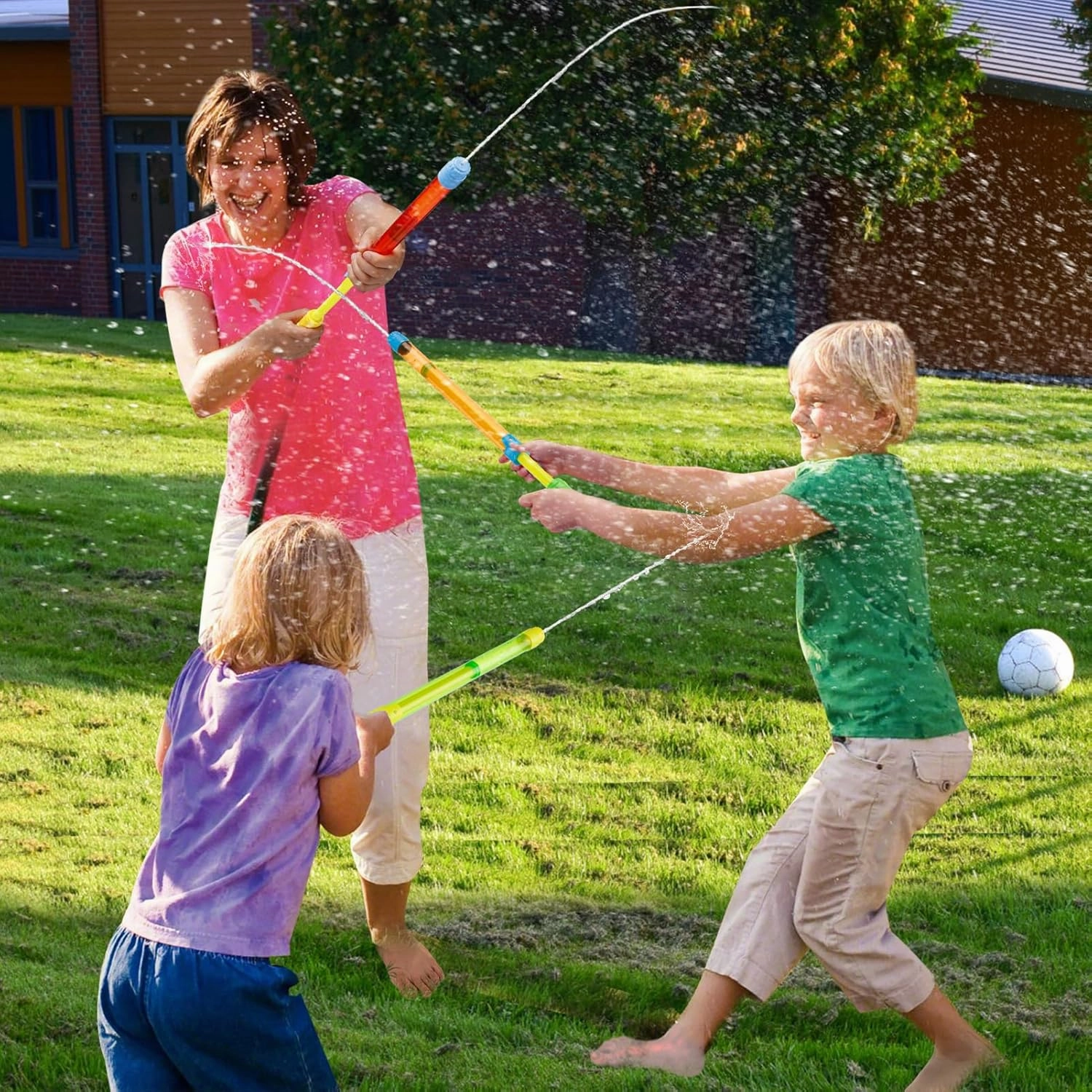18 Pcs Water Gun -16.5in Bulk Water Soaker Blaster Squirt Gun for Kids Adults, Summer Outdoor Beach Party Games Fighting Play Swimming Pool Toys