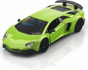 1/36 Scale Lamborghini Aventador LP750-4 SV Diecast Cars Models,Pull Back Vehicles Toy Cars,Cars Gifts for Boys Girls (Green)