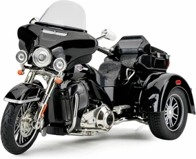 1:9 Harley Daividson Motorcycle Model Cars, Pull Back Die-cast Collectible Vehicles, Toy Cars with Sounds＆Lights for Kids Boys Girls and Adults, Gift Black.