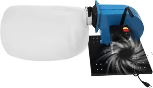 1HP Portable Dust Collector, 550CFM Wheeled Jet Dust Collection, 14.8-Gallon 30Micron Bag Filtration Dust Collector for Woodworking
