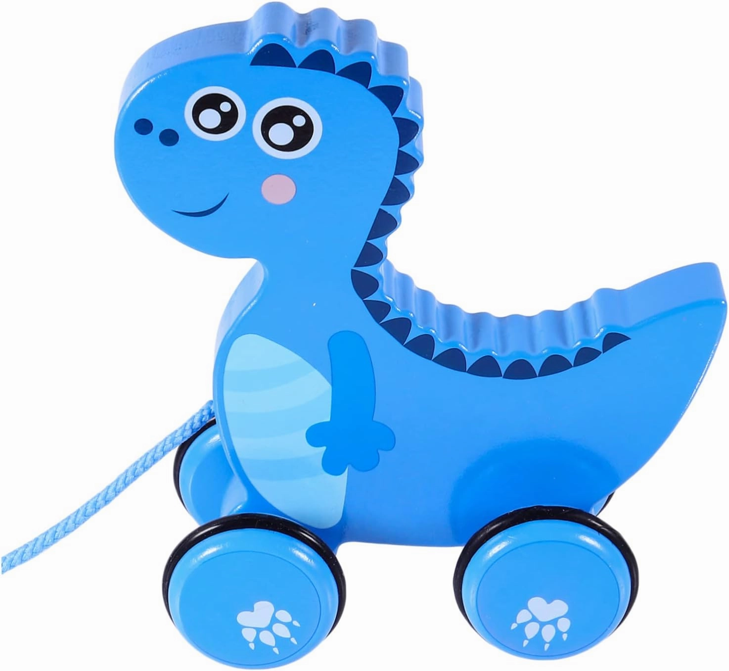 1pc Cartoon Dinosaur Pull Along Toy for Toddlers Safe Boy Girl Funny Toy for Crawling and Walking Training Home Preschool Nursery