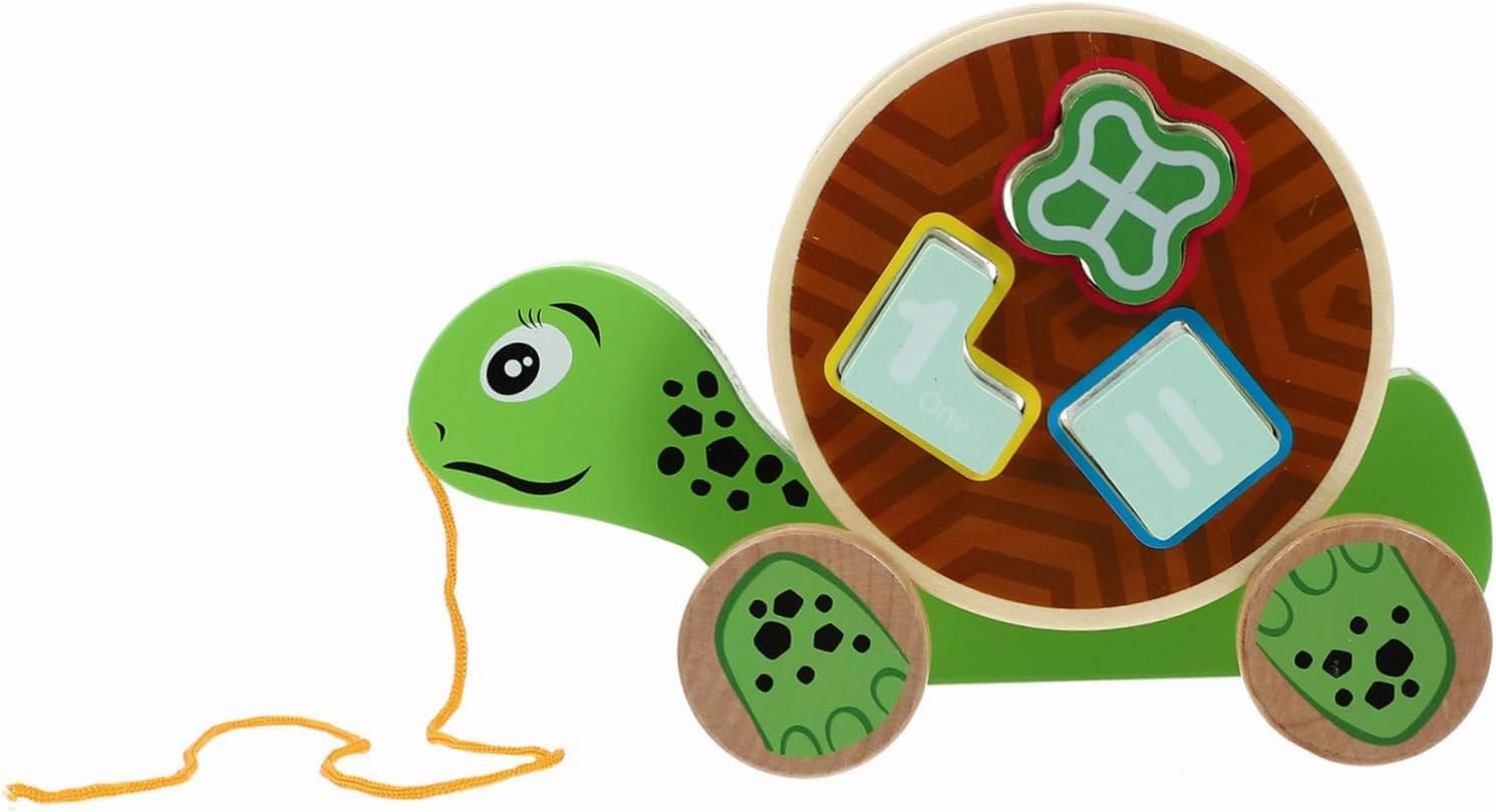 1pc Dragging Educational Walk Learning for Home Preschool Cute Cartoon Turtle Design Present for Birthdays Holidays