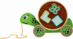 1pc Dragging Educational Walk Learning for Home Preschool Cute Cartoon Turtle Design Present for Birthdays Holidays