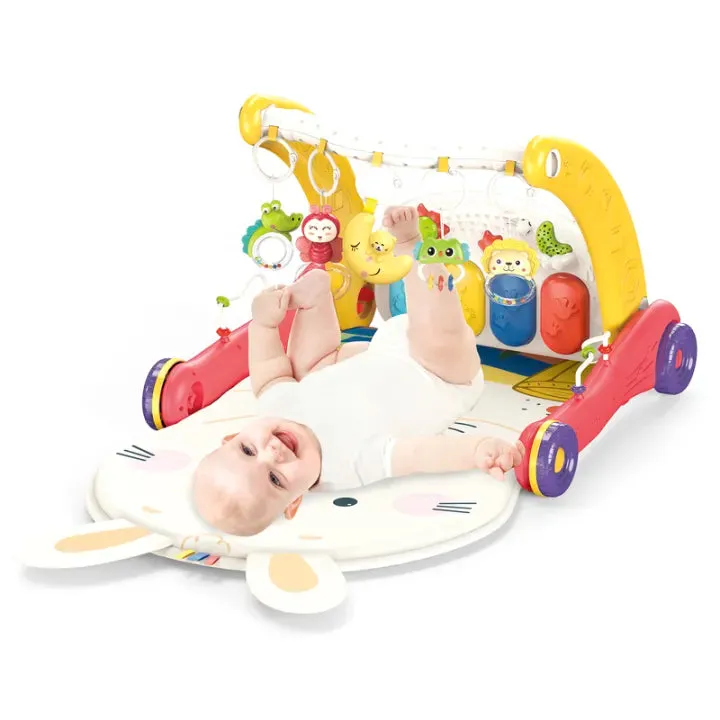 2 In 1 Baby Walker & Piano Rack | Baby Gym Play Mat