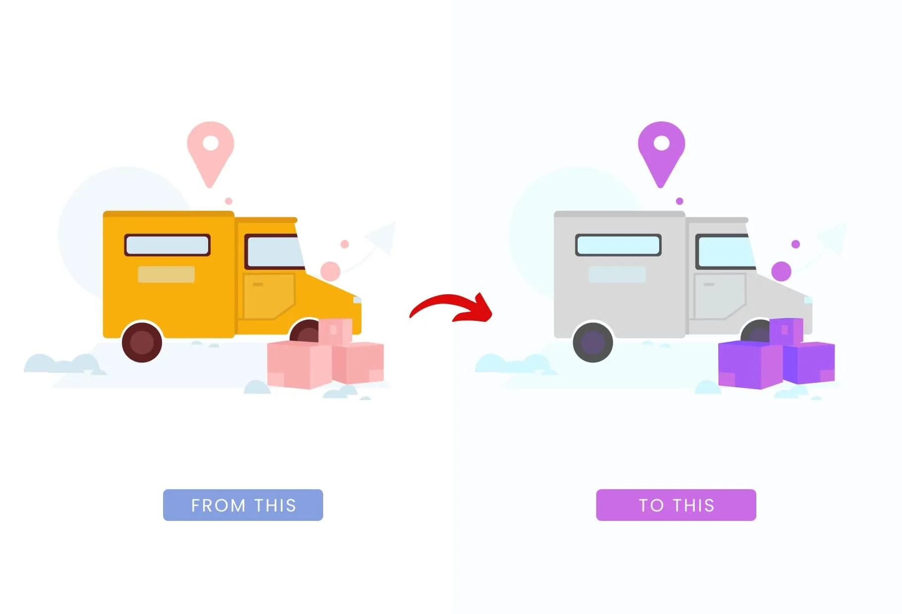20 Unique Transportation Conceptual Illustrations Fully Editable in Canva