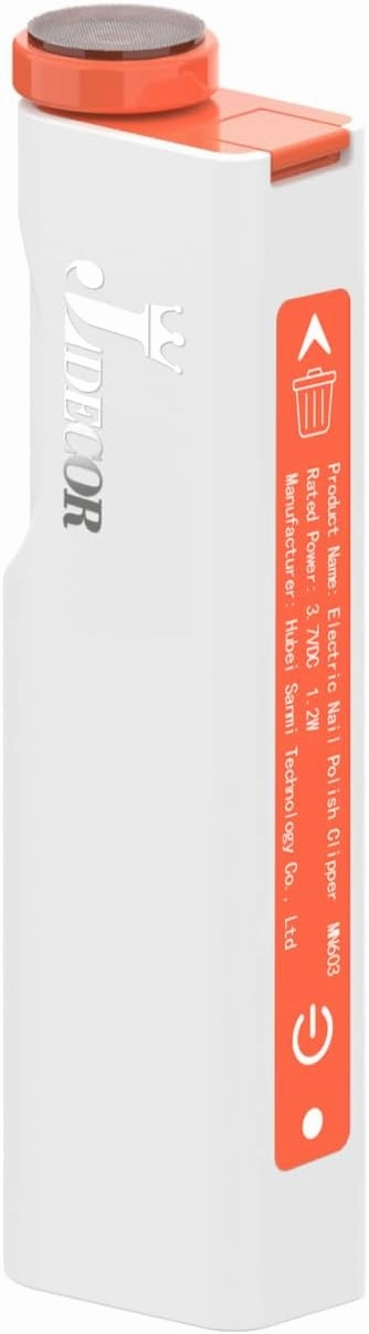 2025 Upgrade Electric Nail Clipper, Pocket Size Automatic Nail Clipper & Polisher with Nail Debris Storage, Electric Nail Trimmer for Adults, Seniors, Babies, Children (Orange)