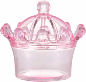 24 Pack Candy Boxes Baby Shower Favor for Guests,Candy Bag Gift Box for Baby Shower Wedding Party Favors Decorations Supplies Cute 1st Birthday Decor for Boy or Girl by PARTYGOGO (Pink Crown, 24)