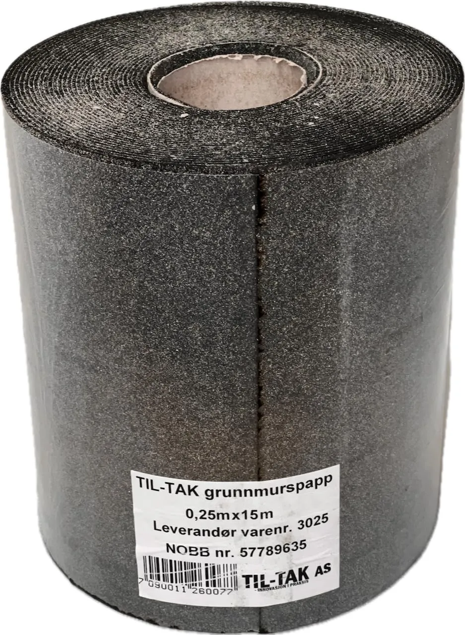 2mm Reinforced Rubberized Asphalt Felt - 10"", 49', Dark Grey