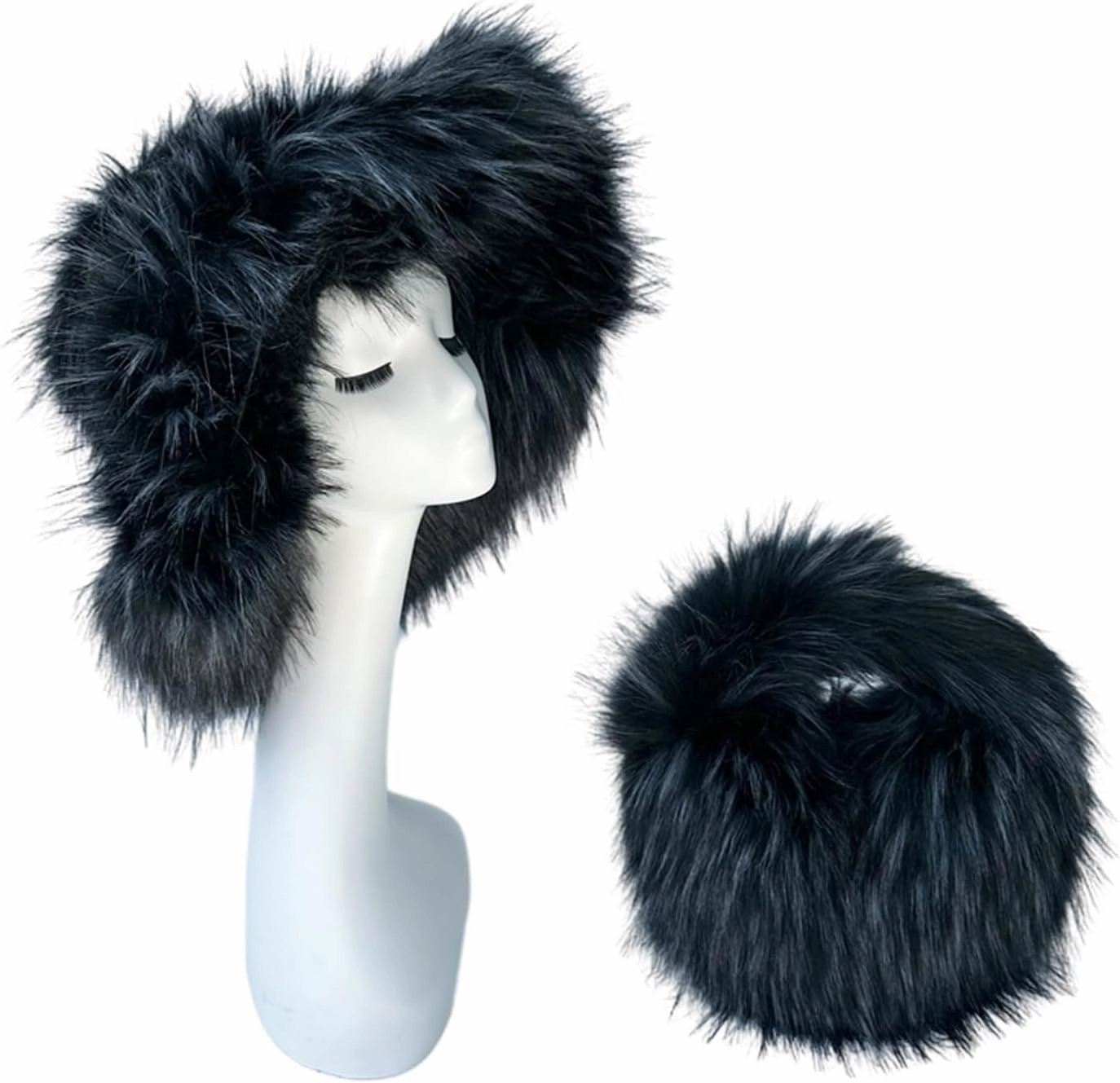 2pcs Girls Plush Bucket Hat&Handbag Set Cute Ladies Fisherman Cap Women Teens Casual Winter Warm Hat