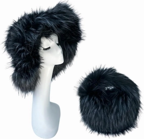 2pcs Girls Plush Bucket Hat&Handbag Set Cute Ladies Fisherman Cap Women Teens Casual Winter Warm Hat