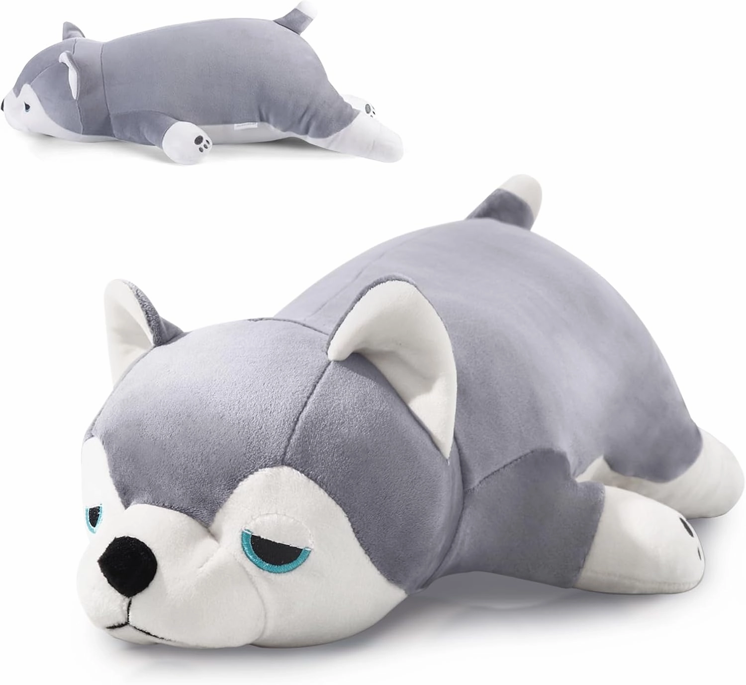 30" Weighted Stuffed Animals Giant Weighted Pillow Toy for Kids & Adults, Soft and Huggable Husky Plush Gift for Boys & Girls 5 lbs Large Stuffed Dog Toys