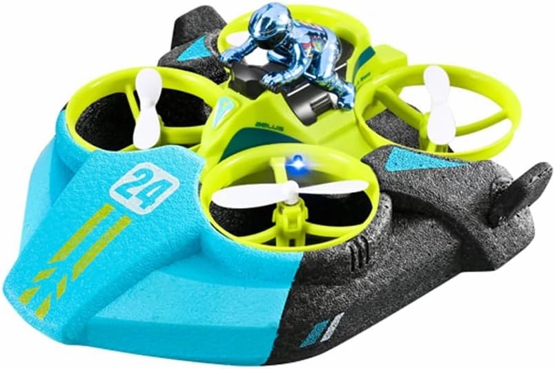 3 in 1 RC Boat Mini Remote Contoal Drones Car Toys for Kids Age 8 2.4G Sea Land Air Flight 4-Axis Quadcopter Boat RC Helicopter Rechargeable Pool Lake Gift for Boys Girls