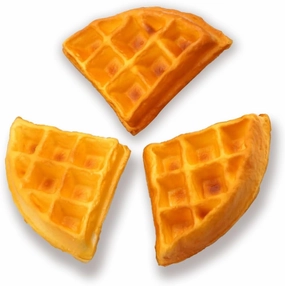 3 pcs Realistic Artificial Toy Fake DonutsFood Fake Cakes Desserts Donut Decorations Toys for Doughnut Party Decoration, Prop Food 3 x 3 inches (Original Waffle)