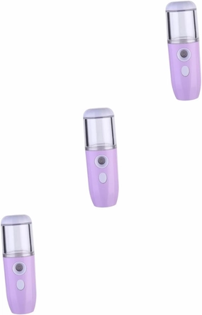 3pcs USB Rechargeable Facial Mister Portable Humidifier Moisturizing Steamer for Travel Daily Use for Skin Care Hydration Compact Design