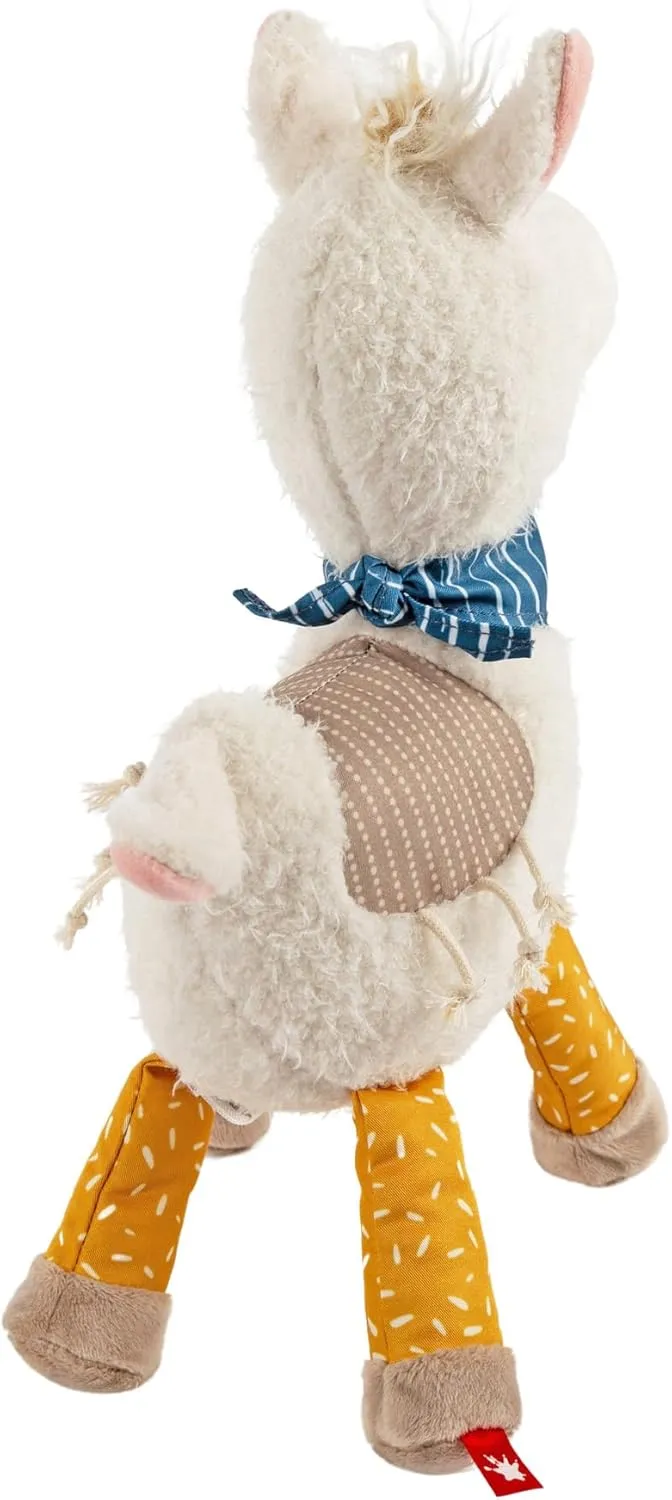 43239 Soft Toy Lama Patchwork Sweety, Yellow, for Girls and Boys from 0 to 8 Years