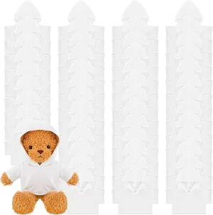48 Pcs Bear Clothes Bulk Sublimation Shirts for Stuffed Animal Blank Dolls T Shirt Classic Tee Hoodie Fit 14-18 Inches Bear Outfit