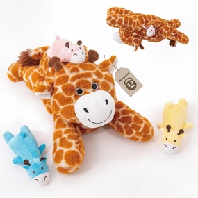 4 Pcs Weighted Giraffe Stuffed Animal, Weighted Giraffe Plush Toys for Kids, Cute Stuffed Giraffe Plush, 19.5", 3.3 lbs
