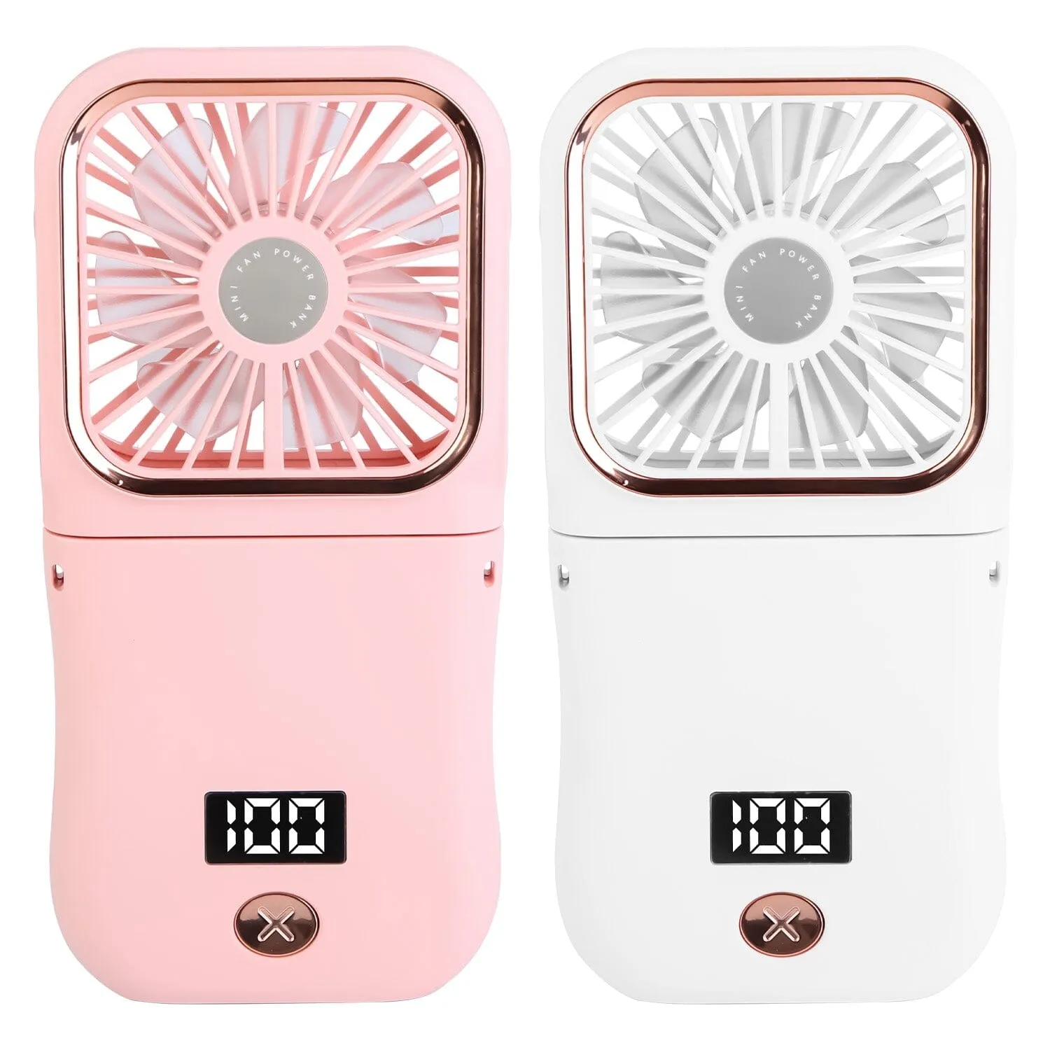 5-in-1 Folding Rechargeable Hands Free Mini Fan