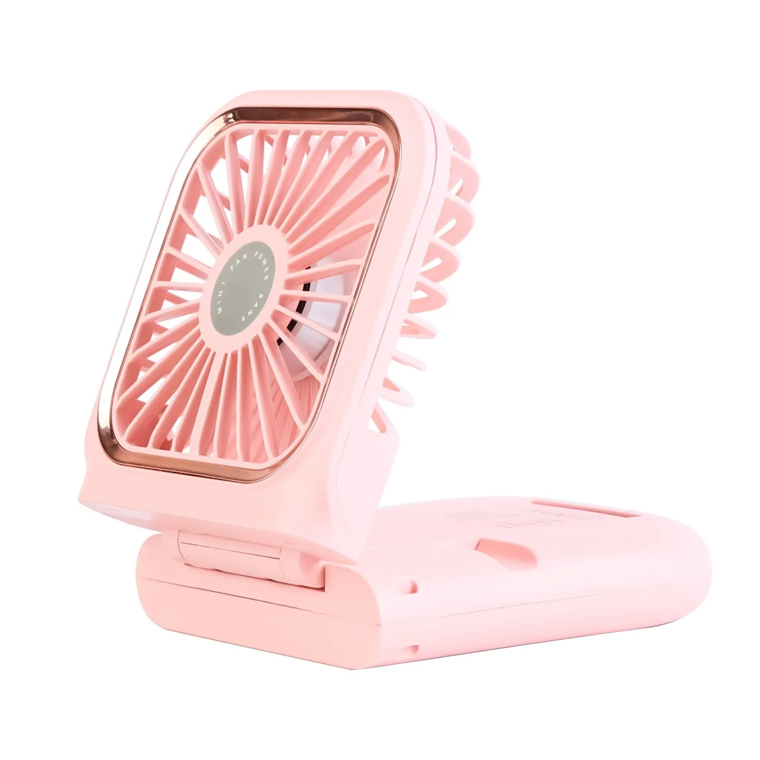 5-in-1 Folding Rechargeable Hands Free Mini Fan