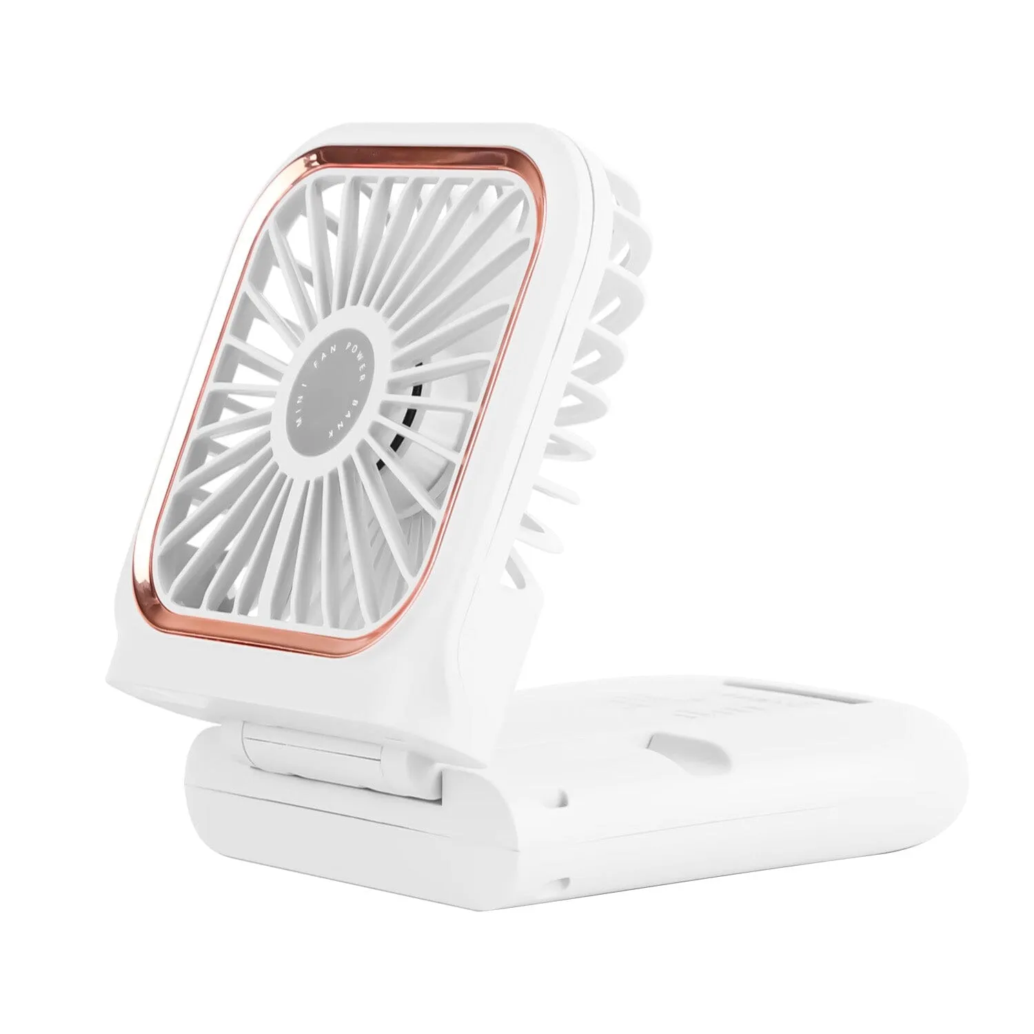 5-in-1 Folding Rechargeable Hands Free Mini Fan