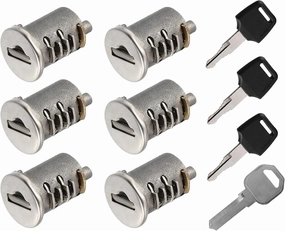 6 Pack Lock Cores for Yakima SKS Car Roof Rack System Components, Lock Cylinders Compatible with Yakima Roof Rack Locks, Universal for All Yakima Lockable Accessories