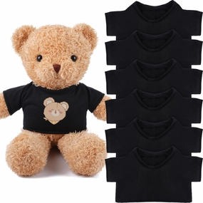 6 PCS Stuffed Plush Bear Clothes Classic Tee Shirts for 14-18 Inches Stuffed Bear Dolls