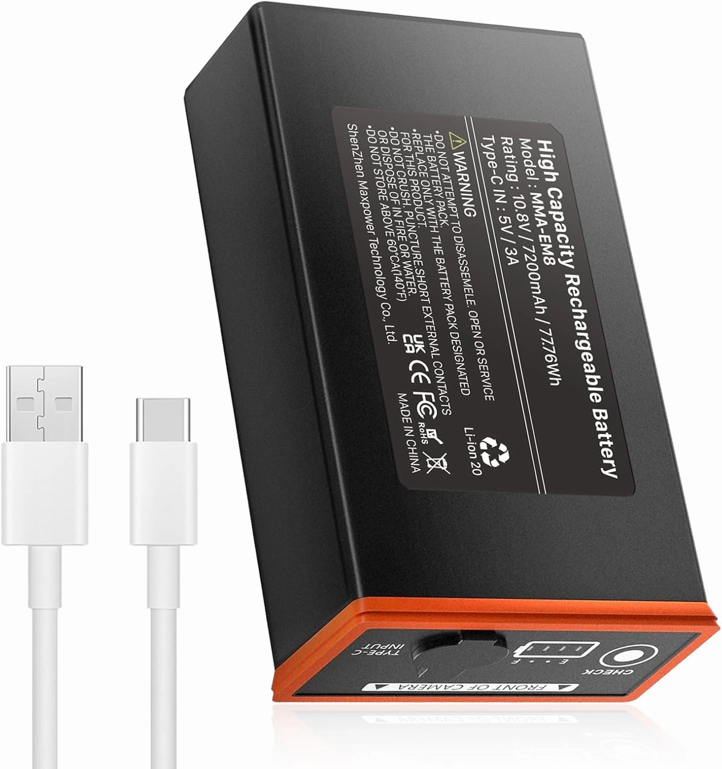 7200mAh Rechargeable Battery for Edge Series Cellular Trail Camera, High Capacity Lithium-Ion Battery Compatible with Moultrie Edge, Edge PRO, Edge 2, Edge 2 PRO