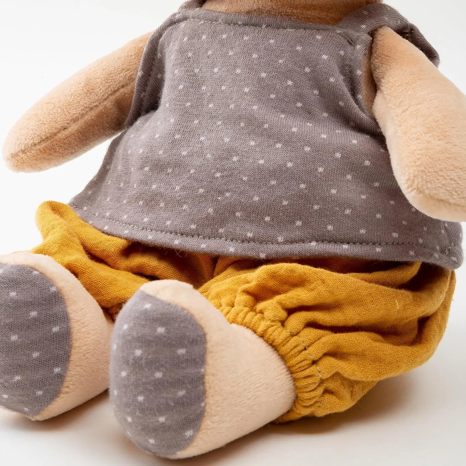 7" Organic Cotton Plush Toys, Plush Bear Stuffed Animals Soft Cuddly Toy for Babies and Toddlers