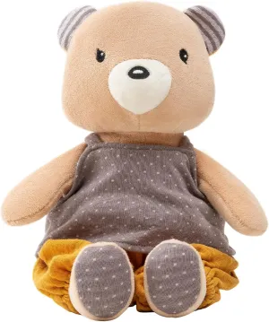 7" Organic Cotton Plush Toys, Plush Bear Stuffed Animals Soft Cuddly Toy for Babies and Toddlers