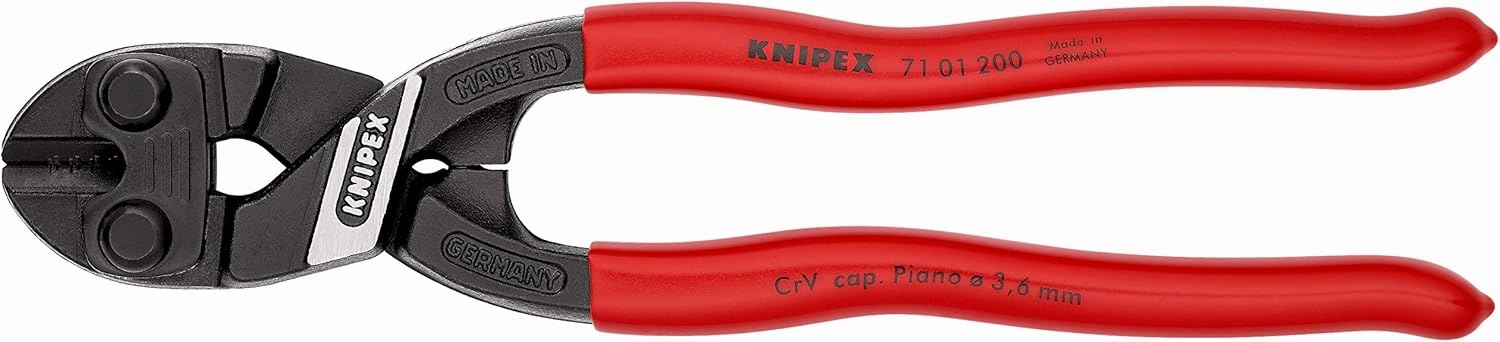 8" Compact Bolt and Wire Hard Wire Cutter