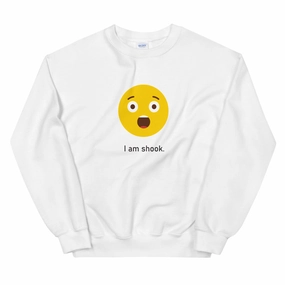 "I am Shook" Unisex Emoji Sweatshirt