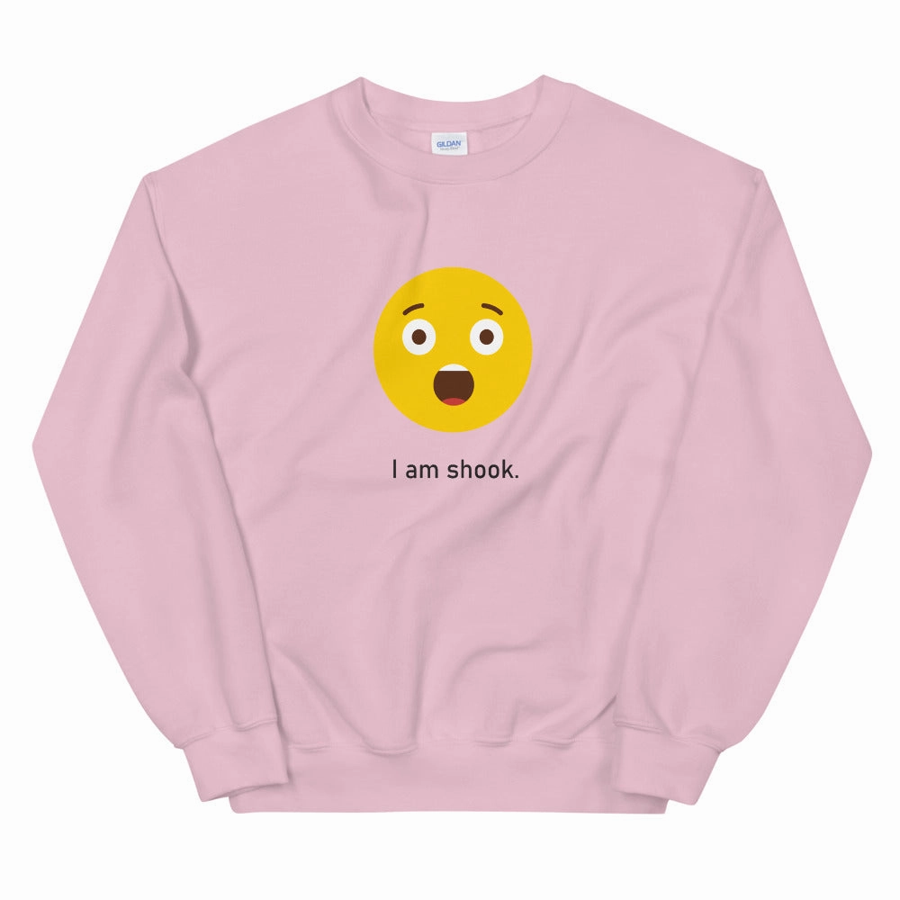 "I am Shook" Unisex Emoji Sweatshirt