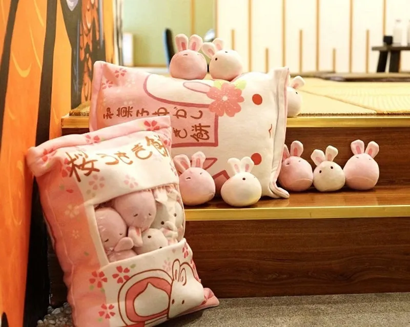 A Bag of Kawaii Bunny Rabbit Plush