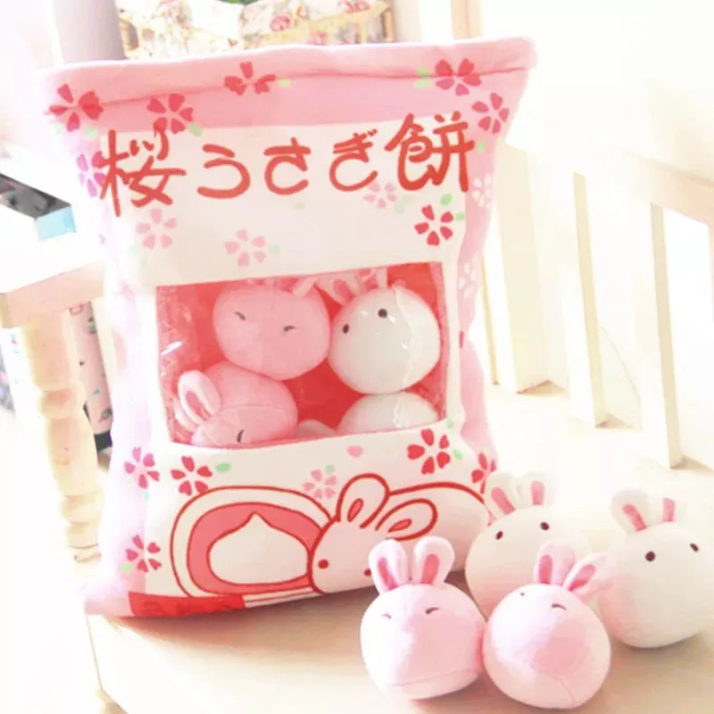 A Bag of Kawaii Bunny Rabbit Plush
