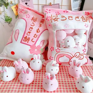 A Bag of Kawaii Bunny Rabbit Plush