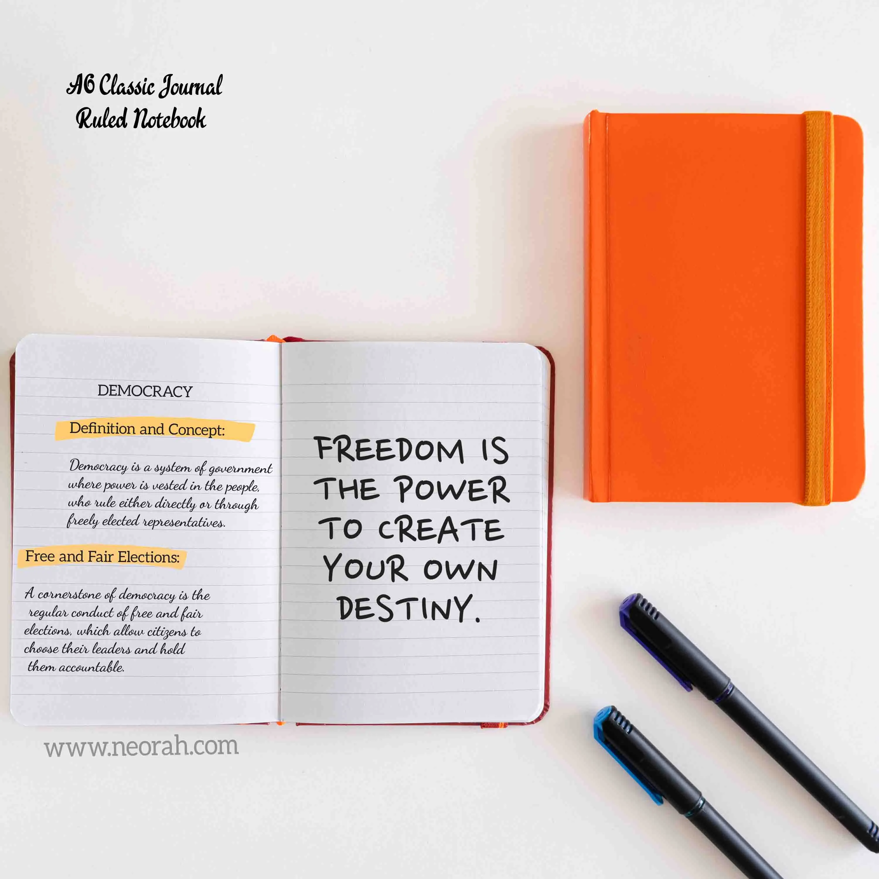A6 - CLASSIC NOTEBOOK - HARDCOVER
