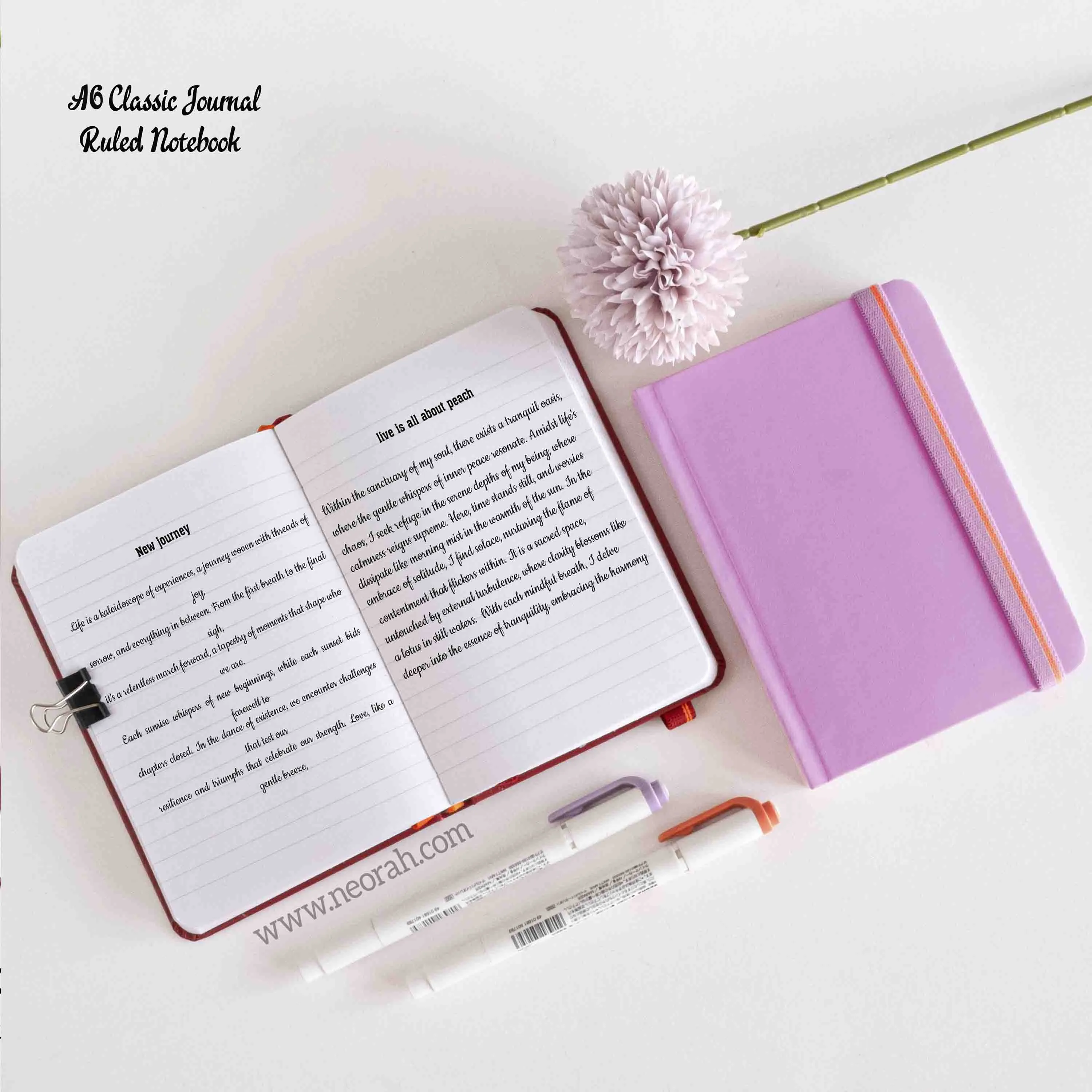A6 - CLASSIC NOTEBOOK - HARDCOVER