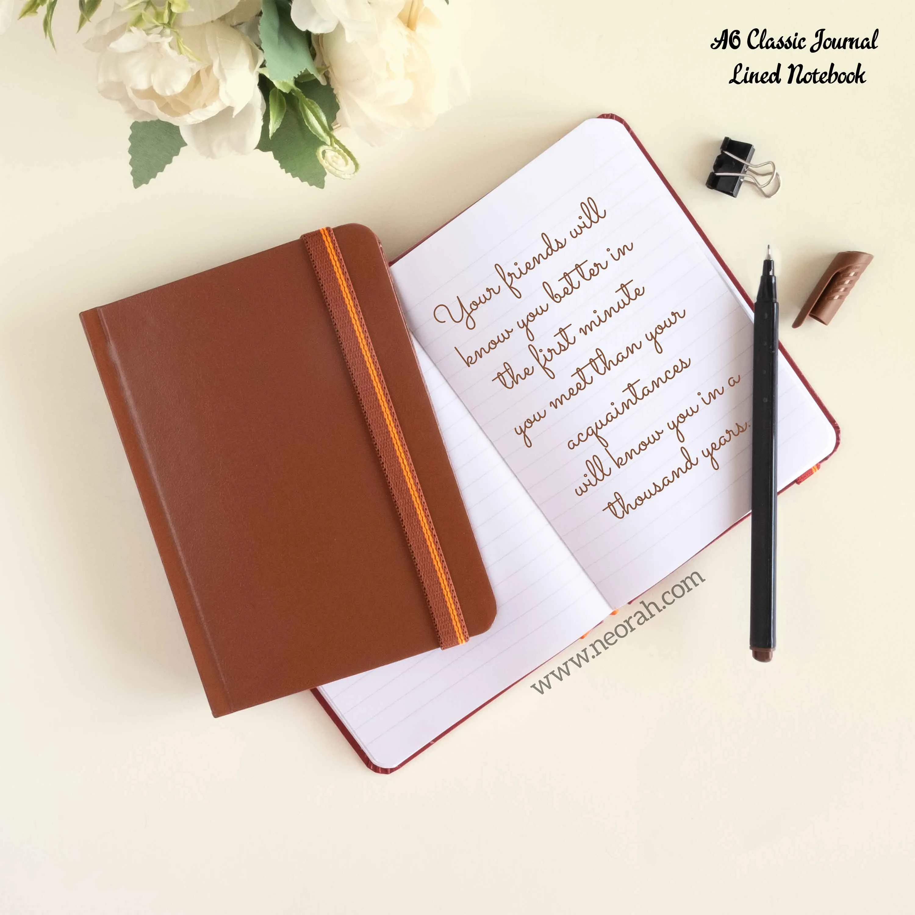 A6 - CLASSIC NOTEBOOK - HARDCOVER