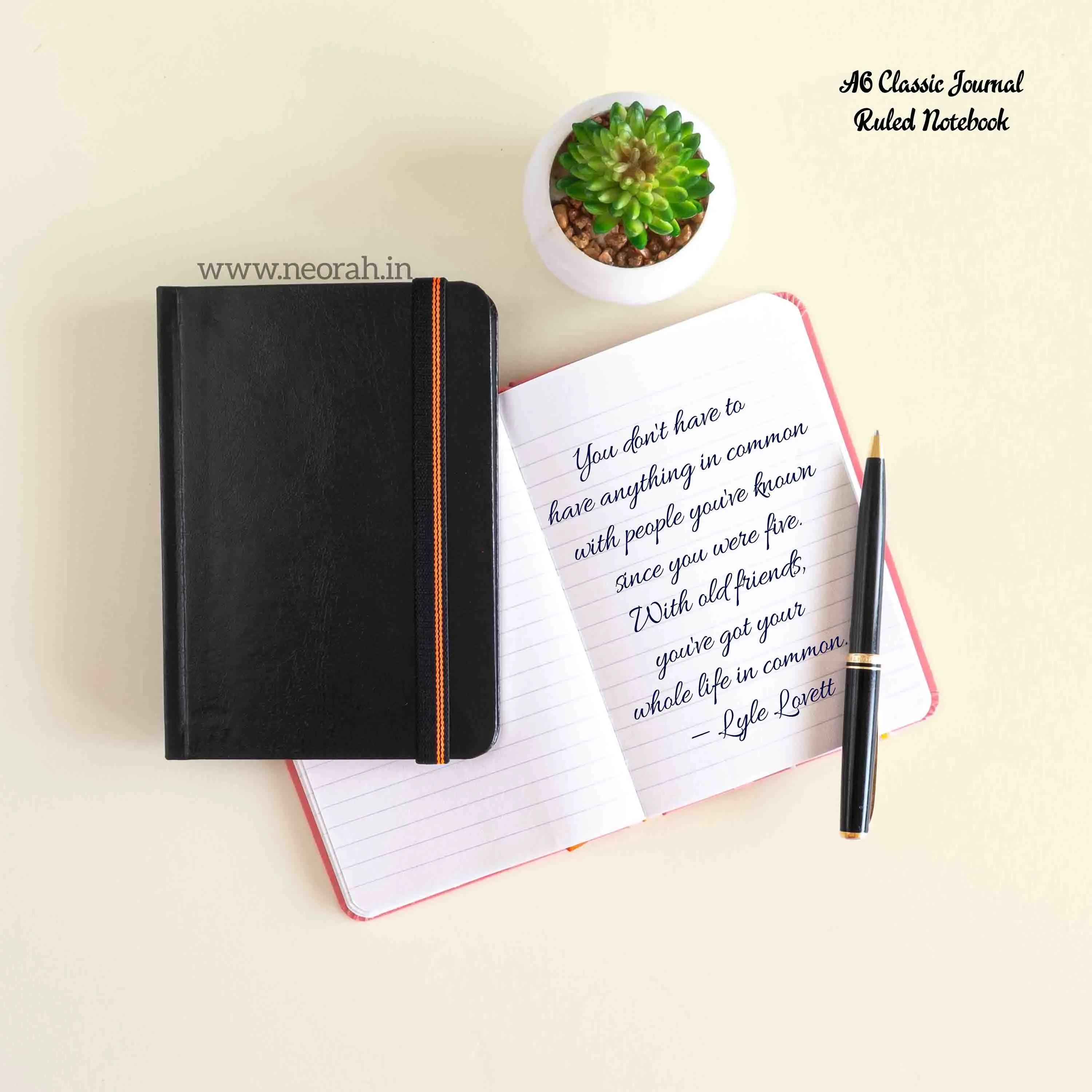 A6 - CLASSIC NOTEBOOK - HARDCOVER